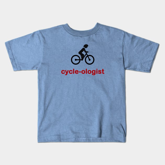 Cycle-Ologist Kids T-Shirt by SandraKC